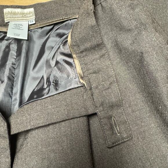 Coldwater Creek Women’s Brown Dress pants. Size 14 - Picture 7 of 9